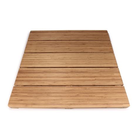 Large Bamboo Bath Mat Shower Sauna 28 X 28 Square Etsy Bamboo Bath