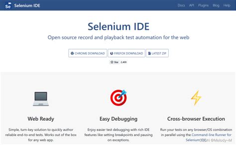 Selenium IDE 使用教程 selenium 插件使用方法 CSDN博客