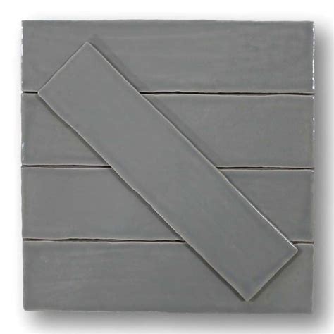 10 Sq Ft Boxes Of Tencer Tiempo 3 X 12 Ceramic Subway Tiles Pewter