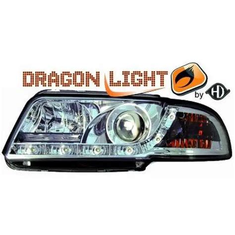 Lhd Phares Projecteur Paire Led Dragon Transparent Chrome Pour Audi A