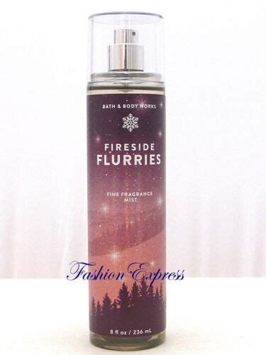 Bath And Body Works Fireside Flurries Fragrance Body Mist Spray 8 Fl Oz