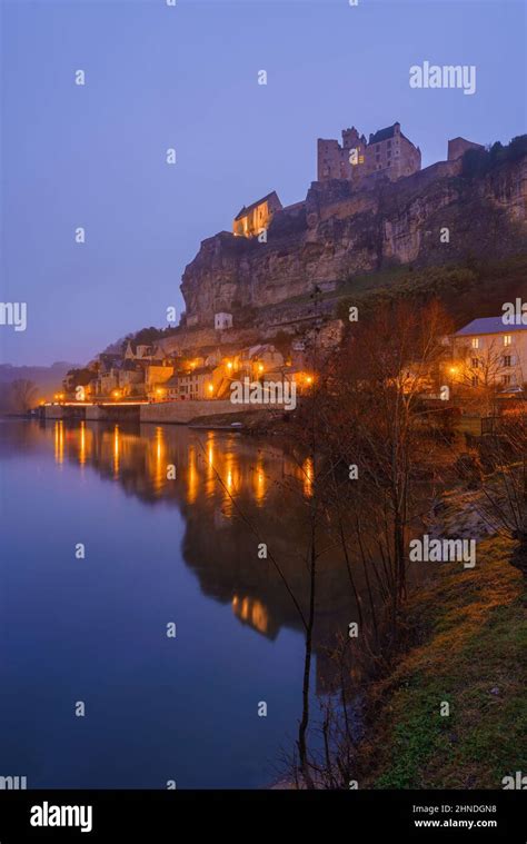 Night View Of The Ch Teau De Beynac Beynac Castle Which Is A Castle