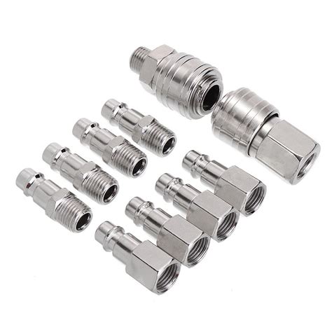 10pcs Set Quick Couplings BSP Air Line Fitting Eur Grandado