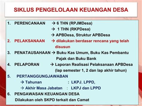 Pengawasan Pengelolaan Keuangan Desa Bina Desainspektorat Pptx