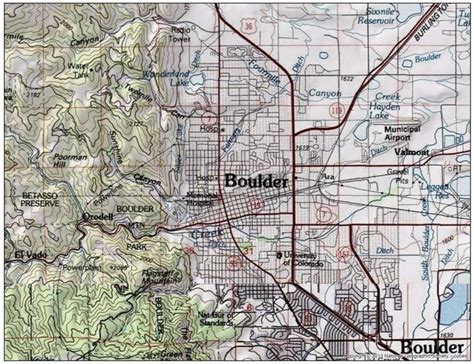 Boulder Area Map