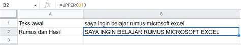 Cara Merubah Huruf Kapital Di Excel Dengan Mudah Melalui Fungsi