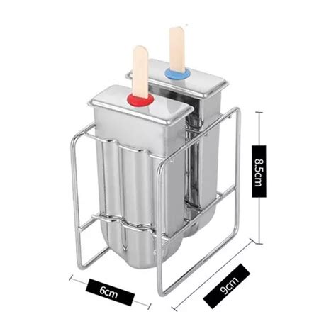 Moldes Para Paletas De Acero Inoxidable Con Soporte Meses Sin Intereses