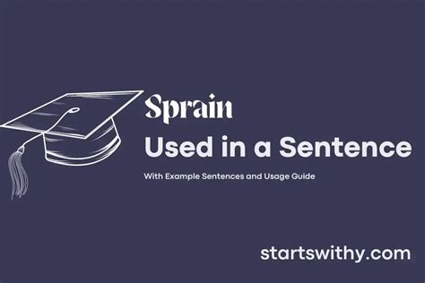 Sprain In A Sentence Examples 21 Ways To Use Sprain