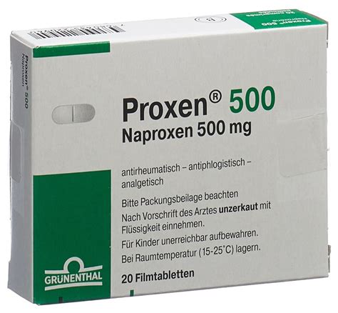 PROXEN Filmtabl 500 Mg Blist 20 Stk Online Bestellen