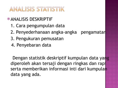 PENGANTAR ANALISIS STATISTIK INFERENSIAL Ppt