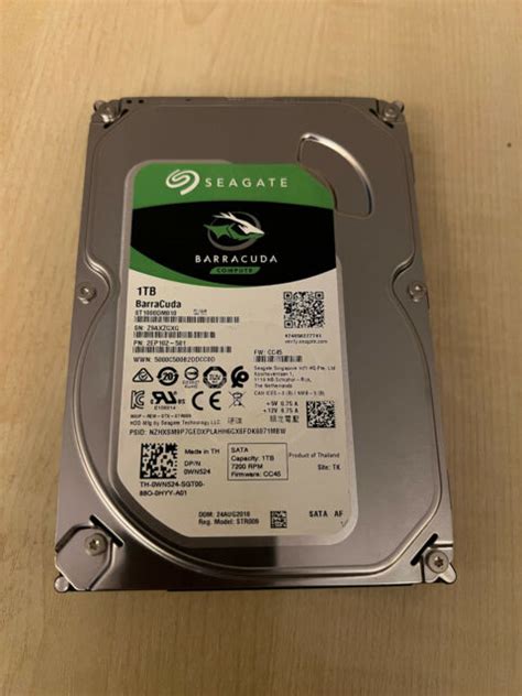 1TB Seagate Barracuda 2EP102-501 ST1000DM010 3.5" SATA Internal Hard ...