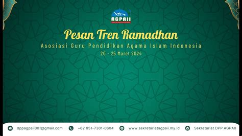 Pesan Tren Ramadhan Part Youtube