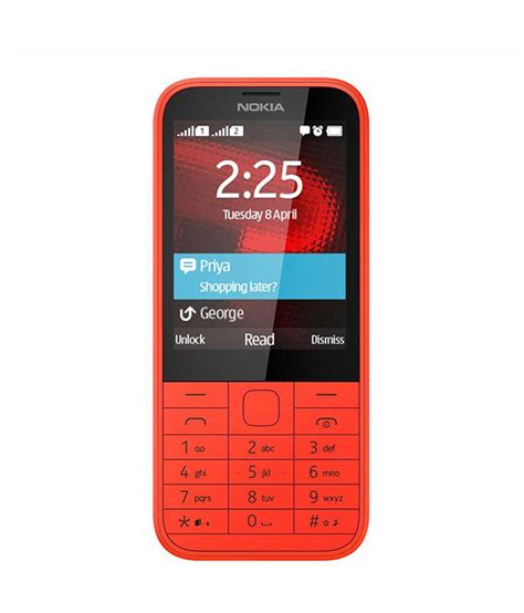 Nokia 225 Dual Sim Red Mobile Phones Online At Low Prices Snapdeal India