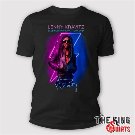 Lenny Kravitz Blue Electric Light Tour 2024 T Shirt TheKingShirtS