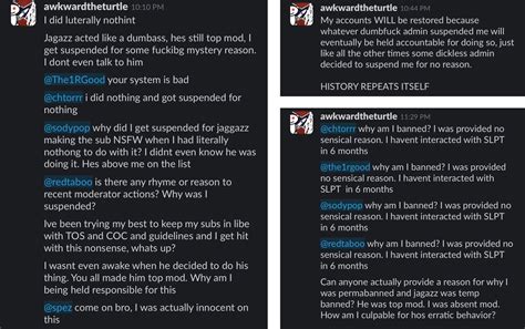 Reddit Lies On Twitter He Had A Complete Breakdown In The Mod Slack