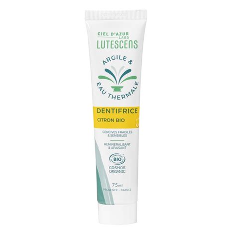 CIEL DAZUR LUTESCENS Dentifrice Citron Bio 75ml