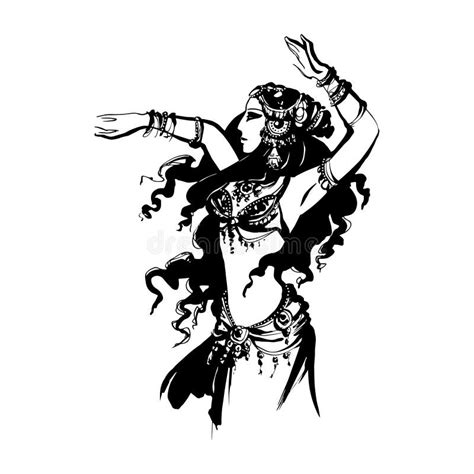 Oriental Bellydance Stock Vector Illustration Of Glamour