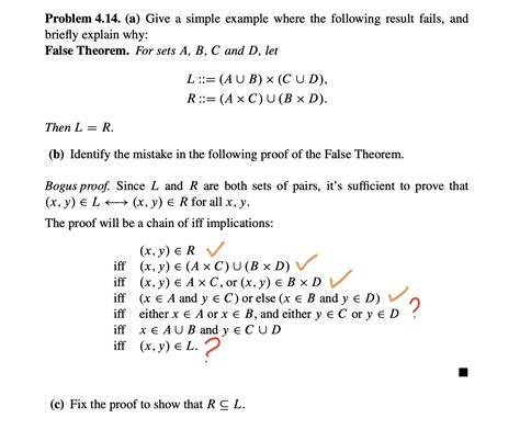 Elementary Set Theory Error In A Bogus Proof Showing Equivalence Of Cartesian Product And