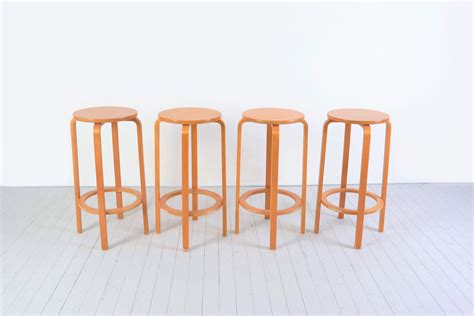 Vintage Bentwood Barstool In Manner Of Alvar Aalto Ikea Set Of 4 For