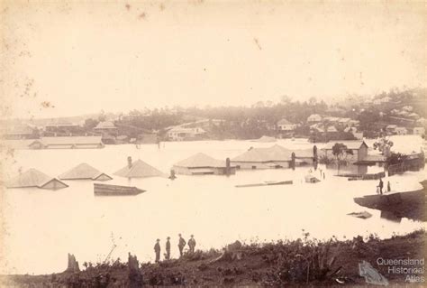 1893 Flood Brisbane River Queensland Historical Atlas