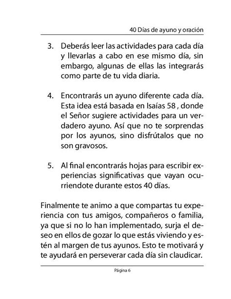 40 Días De Ayuno Y Oracion Oracion Para Ayunar Oraciones Libros De Espiritualidad