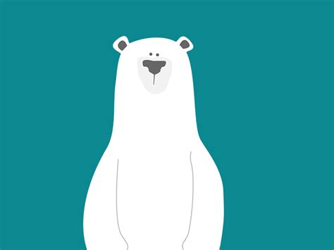 Adorable Polar Bear Wiggle Hands 