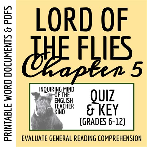 Lord Of The Flies Chapter Quiz And Answer Key Classful