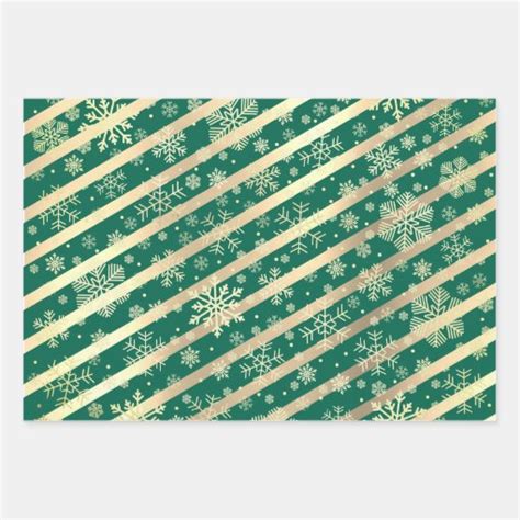 Elegant Gold Christmas Snowflake Pattern Wrapping Paper Sheets Zazzle