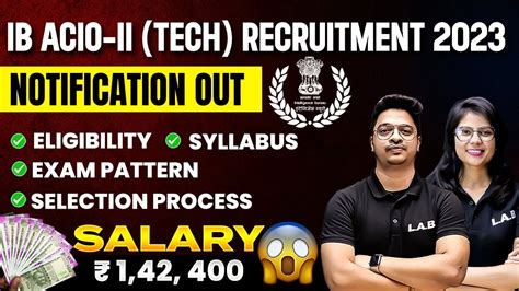 Ib Acio Ii Tech Notification Out Ib Acio Tech Salary Syllabus