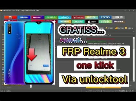 GRATIISS Remot FRP Bypass REALME 3 Via Unlocktool One Klick YouTube