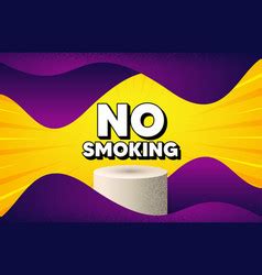 No Smoking Banner Stop Smoke Sign Royalty Free Vector Image