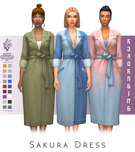 Sims 4 Sakura Dress Micat Game