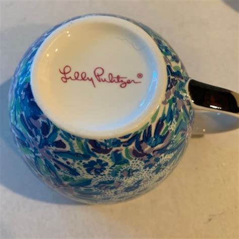 Lilly Pulitzer Dining Lilly Pulitzer Ceramic Coffee Cups Blue