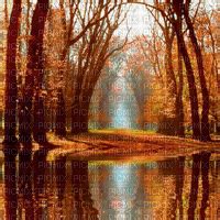 Autumn Automne Water Landscape Bg Autumn Automne Herbst Fond