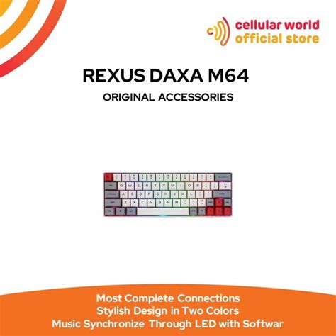 Jual Rexus Keyboard Bluetooth Gaming Mechanical Daxa M Ultimate Resmi