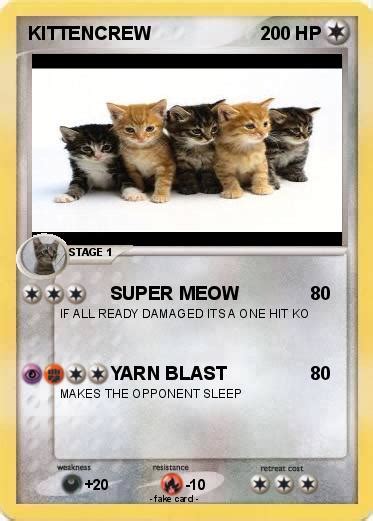 Pokémon KITTENCREW SUPER MEOW My Pokemon Card