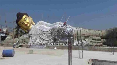 Bihar Buddhas Largest Reclining Statue Is Being Made In Bodh Gaya