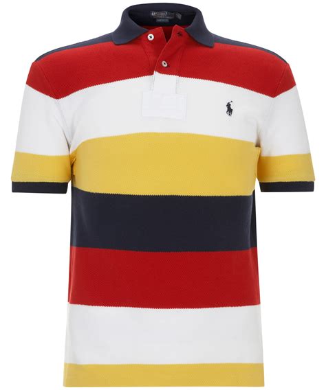 Polo Ralph Lauren Block Stripe Polo Shirt In Multicolor For Men Lyst