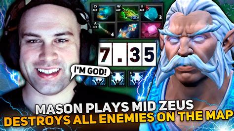 Mason Plays Mid Zeus And Destroys All Enemies On The Map In Dota