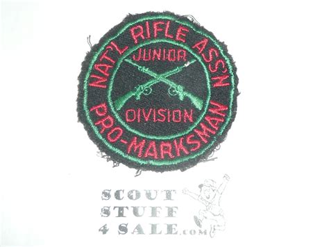 National Rifle Association Nra Junior Division Pro Marksman Felt Patch