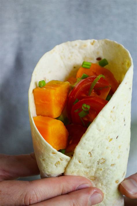 Burrito Wraps With Veggies And A Lime Cilantro Hummus That Healthy