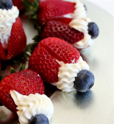 Cream Cheese Stuffed Strawberries