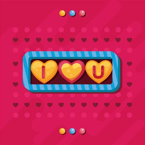 Valentine candy hearts Vector 271205 Vector Art at Vecteezy