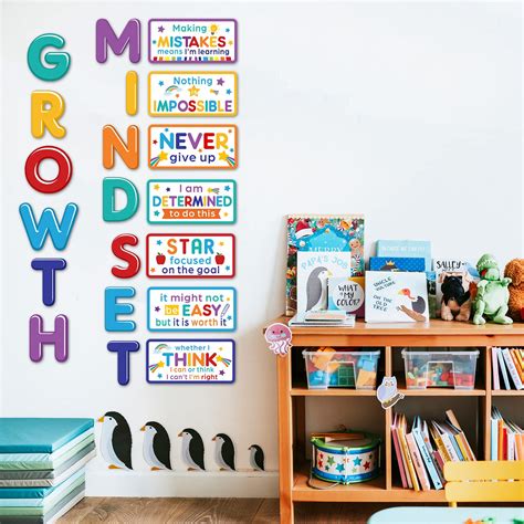 Buy 20 Pcs Growth Mindset S Bulletin Board Positive Sayings Growth