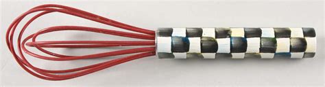 Courtly Check Enamelware Whisk Wstainless Wires By Mackenzie Childs
