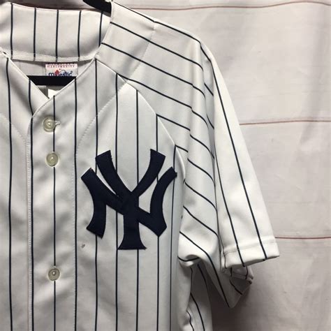 New York Yankees Pinstripe Baseball Jersey Boardwalk Vintage