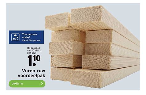 Vuren Ruw Voordeelpak Aanbieding Bij GAMMA 1Folders Nl