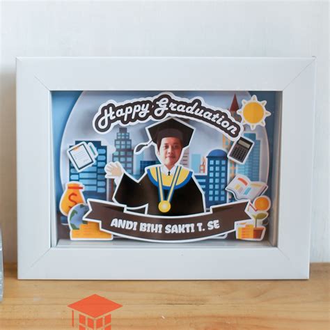 Kado Wisuda Cowok Unik Scrap Frame Foto D A Graduation Lazada Indonesia