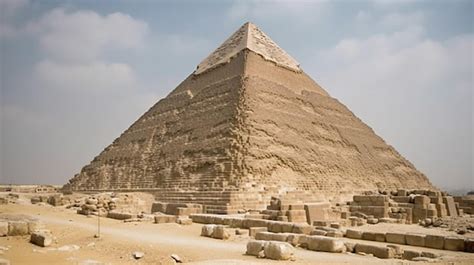 Premium Ai Image The Pyramid Of Giza Is The Largest Of The Three