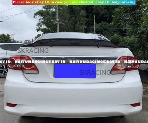 Gloss Black Duckbill Rear Trunk Lip Wing Spoiler For Toyota